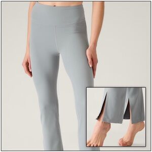 Athleta, nwt, med, Elation, ultra-high rise split flare leggings